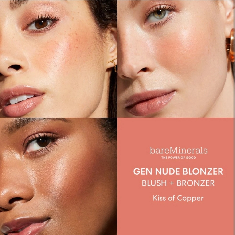 bare Minerals GEN NUDE® Blonzer® Blush + Bronzer - Kiss of Copper - 3.8g/0.13oz